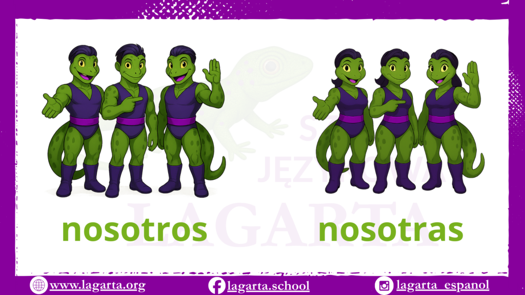 nosotros nosotras zaimki osobowe hiszpański