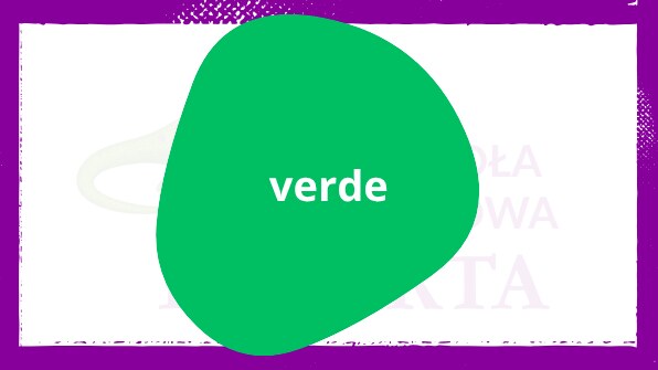 Zielony po hiszpańsku: verde