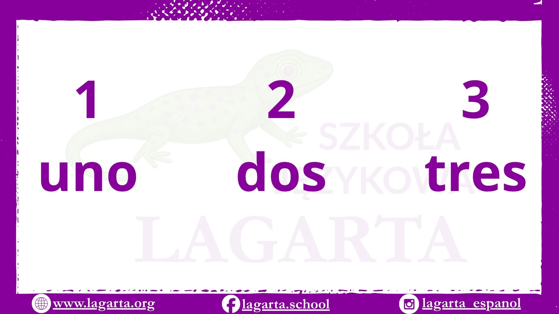 Liczby od 1 do 3 po hiszpańsku