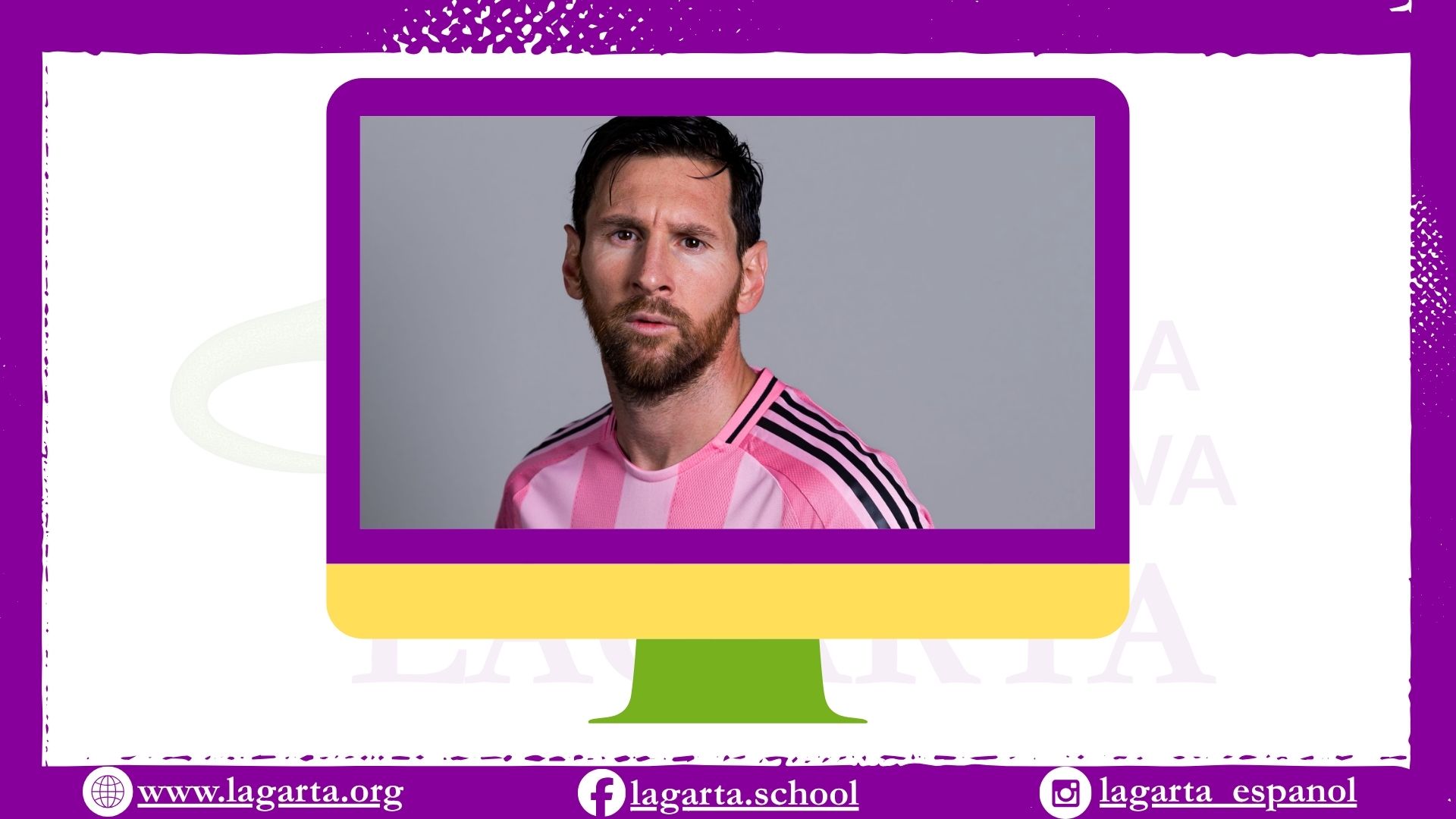 Lionel Messi jako ćwiczenie z przedstawiania osoby po hiszpańsku