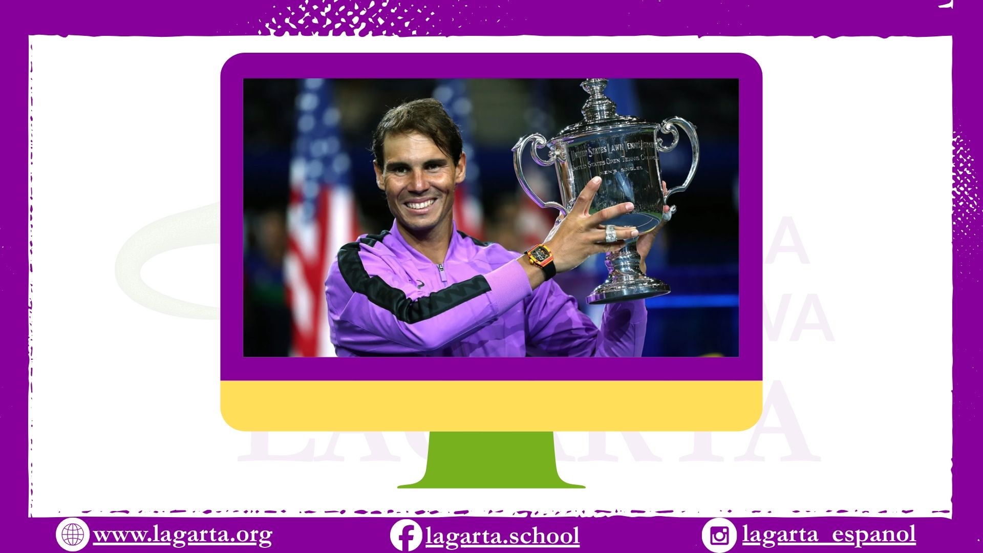 Rafael Nadal jako ćwiczenie z przedstawiania osoby po hiszpańsku