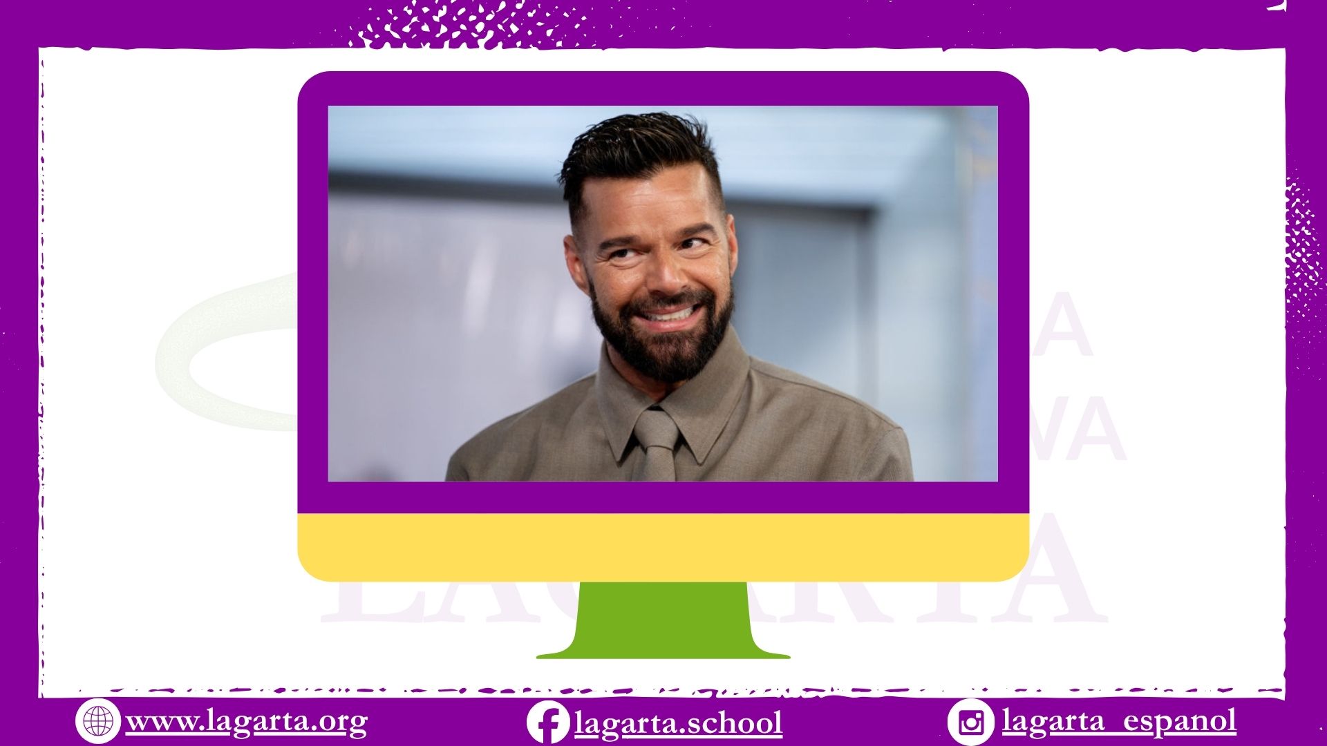 Ricky Martin jako ćwiczenie z przedstawiania osoby po hiszpańsku