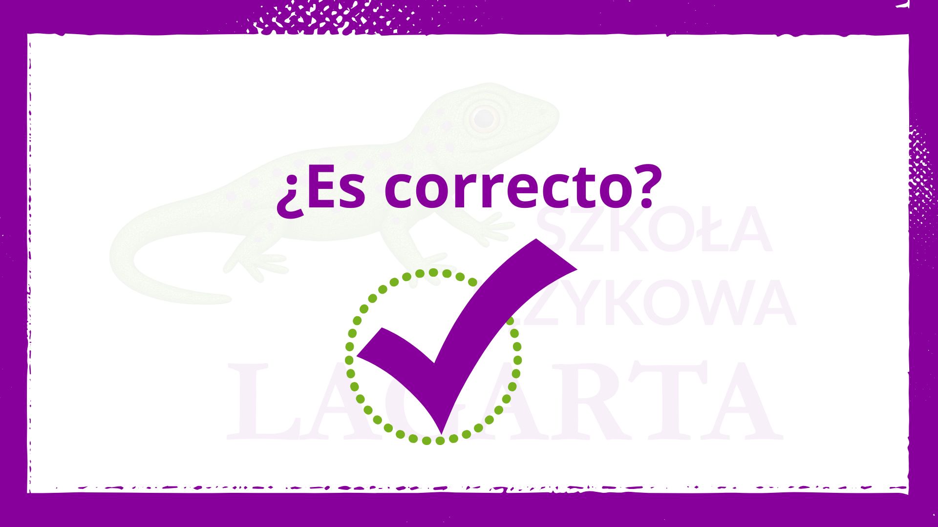 Zwrot ¿Es correcto? – czy to jest poprawne