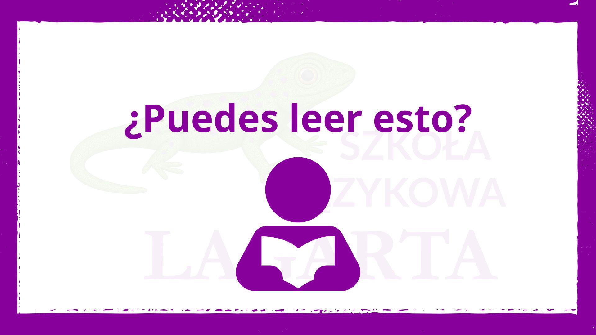 Zwrot ¿Puedes leer esto? – możesz to przeczytać